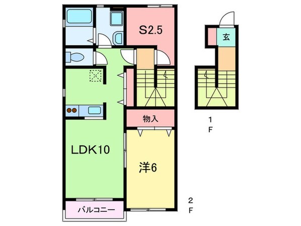 ブリックス本山Ａ棟の物件間取画像